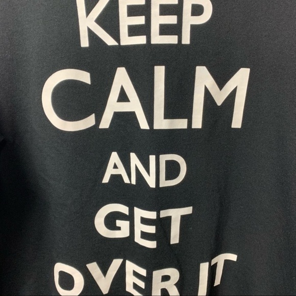 NWOT H&M Divided Keep Calm & Get Over It Sweater - Picture 3 of 5